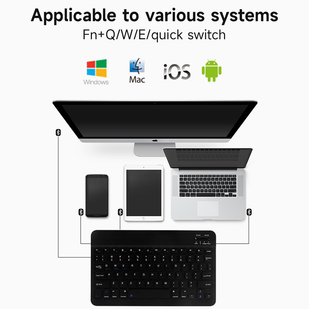 Bluetooth клавиатура для IOS A – обзор и цена Tablet Accessories Kit